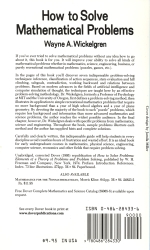 How to Solve Mathematical Problems backside