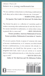 Letters to a young mathematician backside