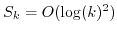 $ S_k = O(\log(k)^2)$