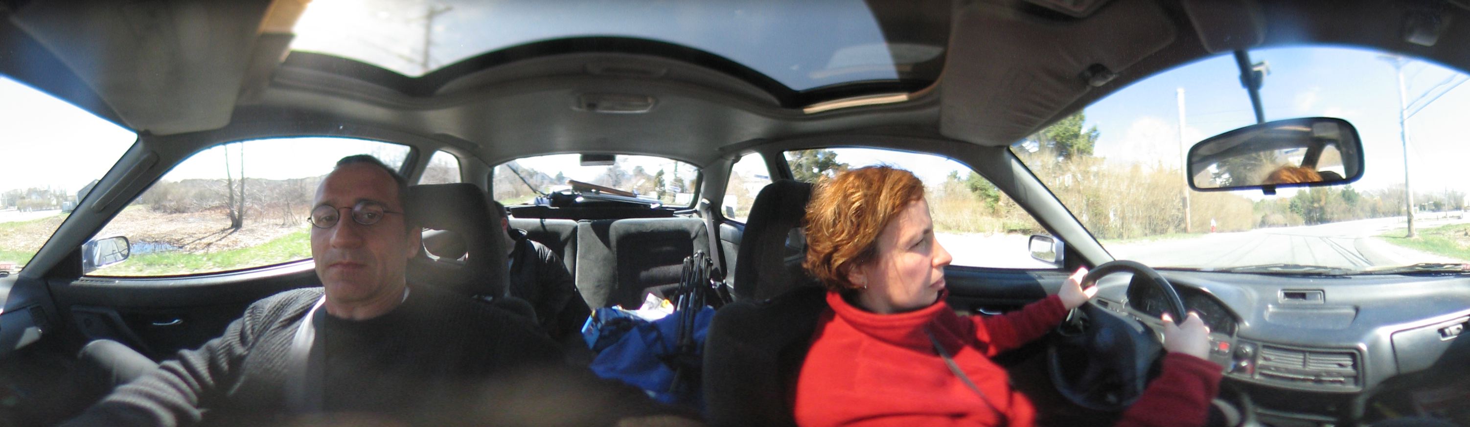 Cape Cod: Ruti and Oliver in Car