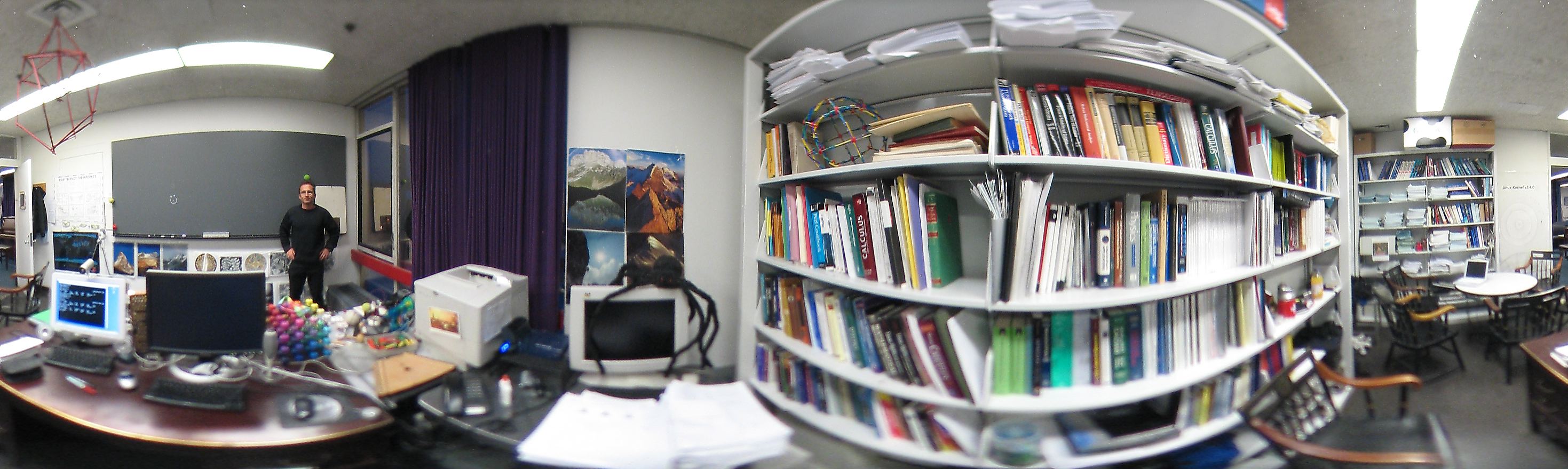 Oliver Knill in Science Center 434, Harvard University