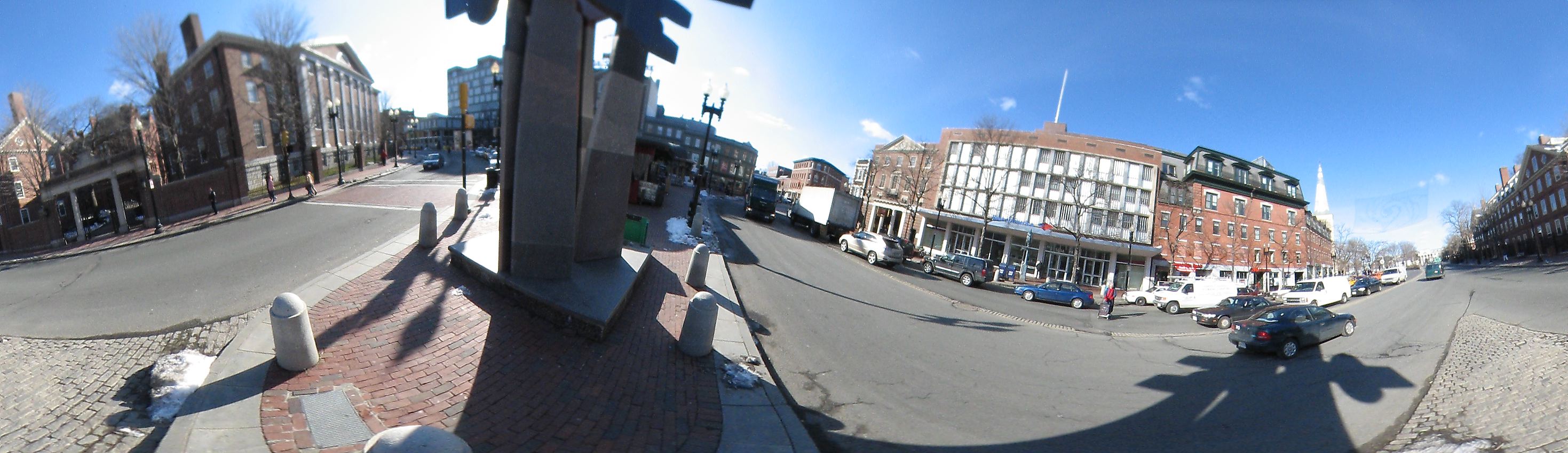 Harvard square near Harvard University