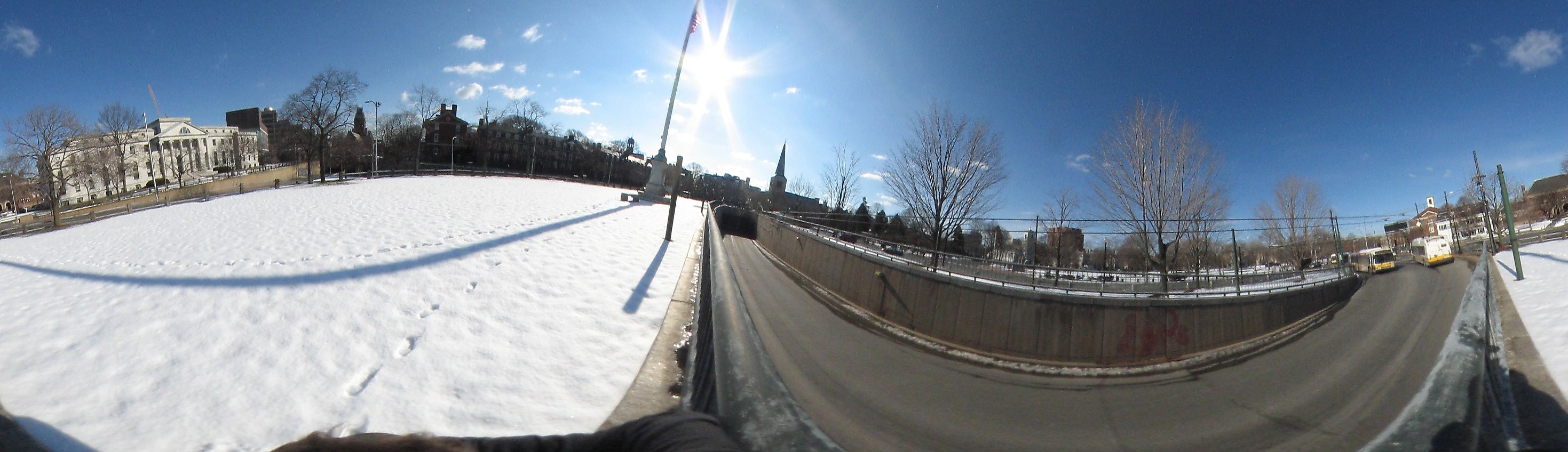 Harvard square near Harvard University