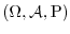 $(\Omega,\Acal,\Prob)$