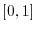 $[0,1]$