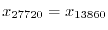 $x_{27720} = x_{13860}$