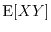 $\E[X Y]$
