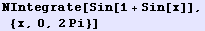 NIntegrate[Sin[1 + Sin[x]], {x, 0, 2Pi}]