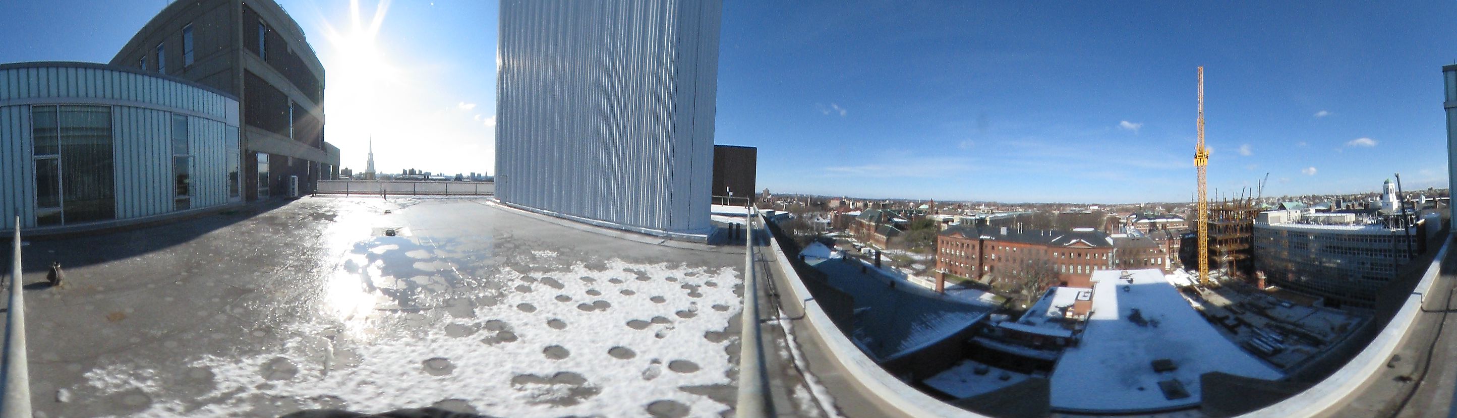 Seventh floor panorama from science center, Harvard University