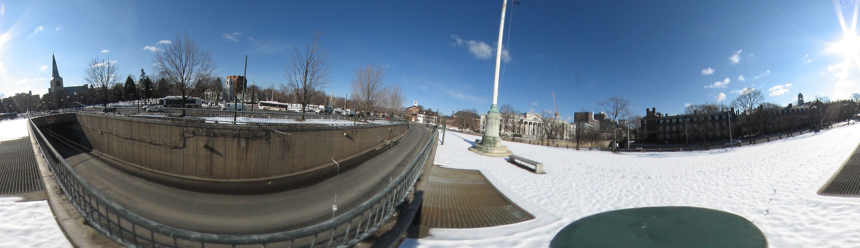 Harvard square near Harvard University