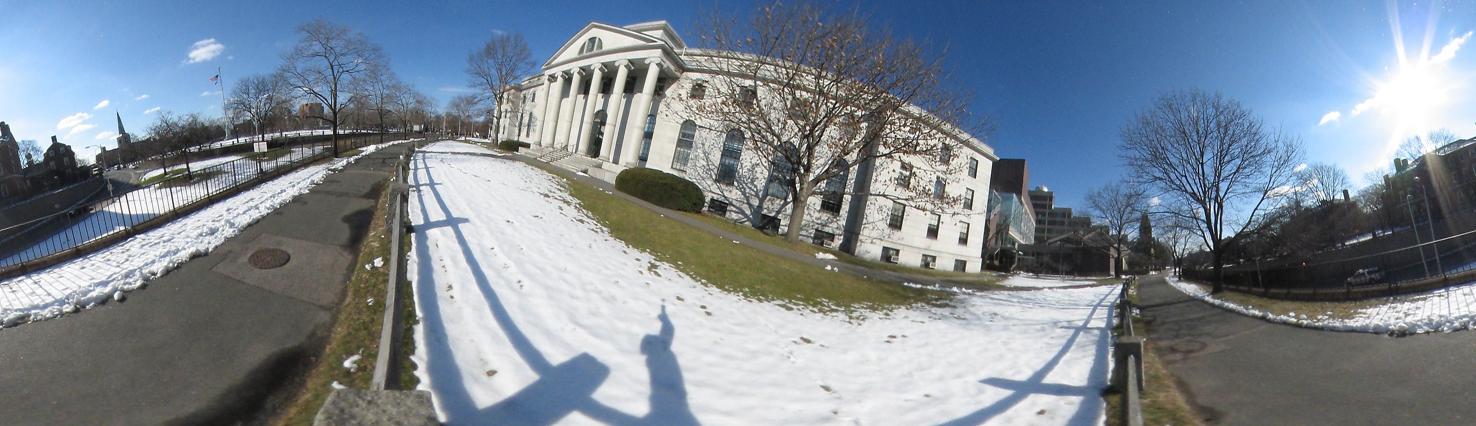 Harvard square near Harvard University