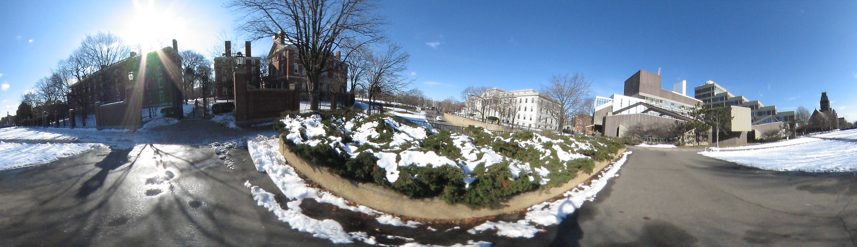 Harvard square near Harvard University