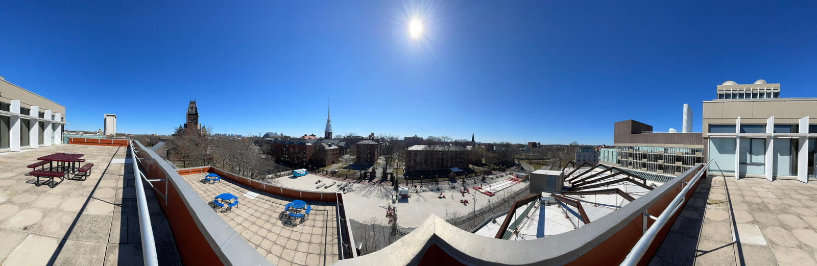 harvard yard, view from science center